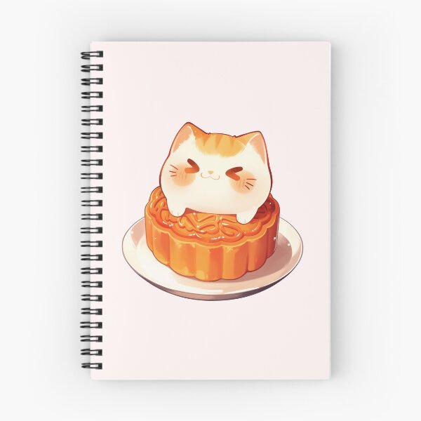 Item preview, Cat and Mooncake designed and sold by NikoNekoDesigns.