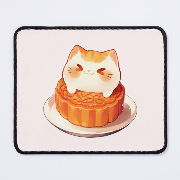 Item preview, Cat and Mooncake designed and sold by NikoNekoDesigns.
