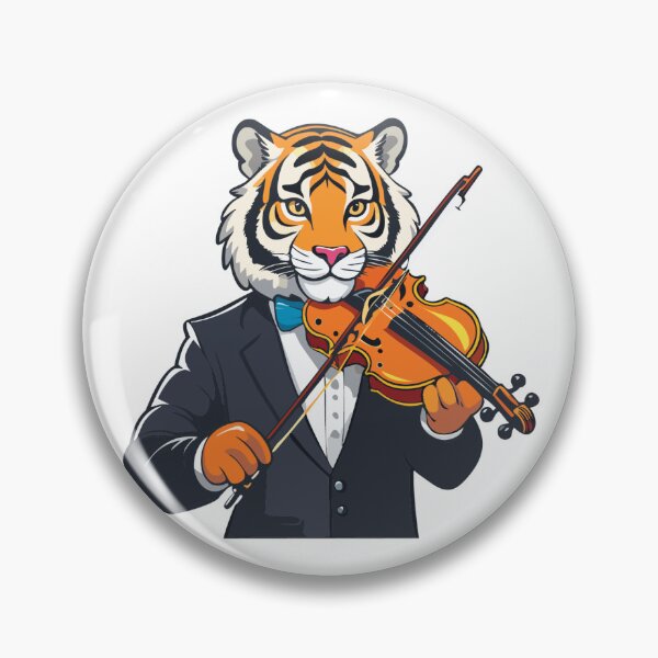 Item preview, A tiger plays the violin designed and sold by Maaatl.
