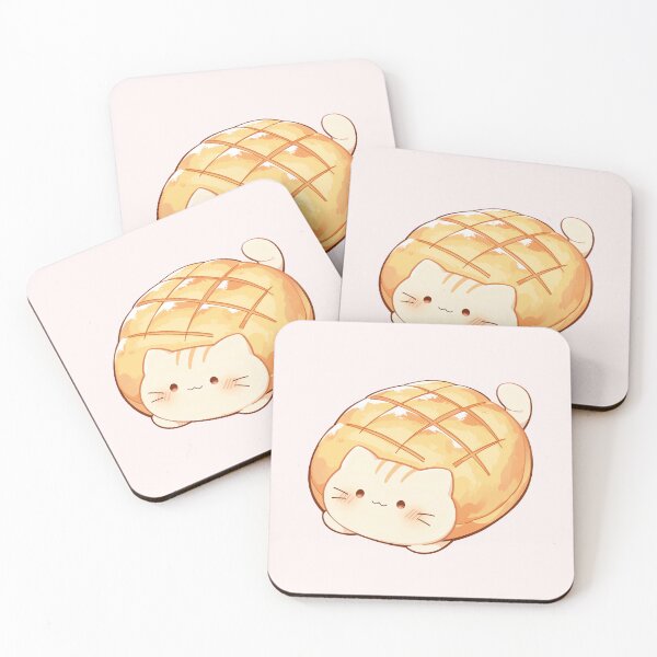 Item preview, Cat Melonpan Japanese Melon Bread  designed and sold by NikoNekoDesigns.