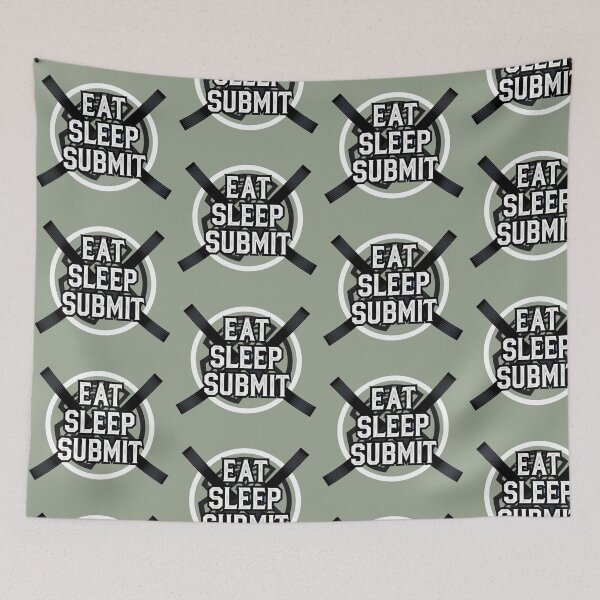 Item preview, Martial arts eat sleep submit BJJ box green designed and sold by Newhyperion.