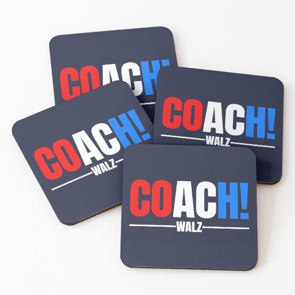 Item preview, Coach! Walz - red white blue (on blue) designed and sold by Thelittlelord.