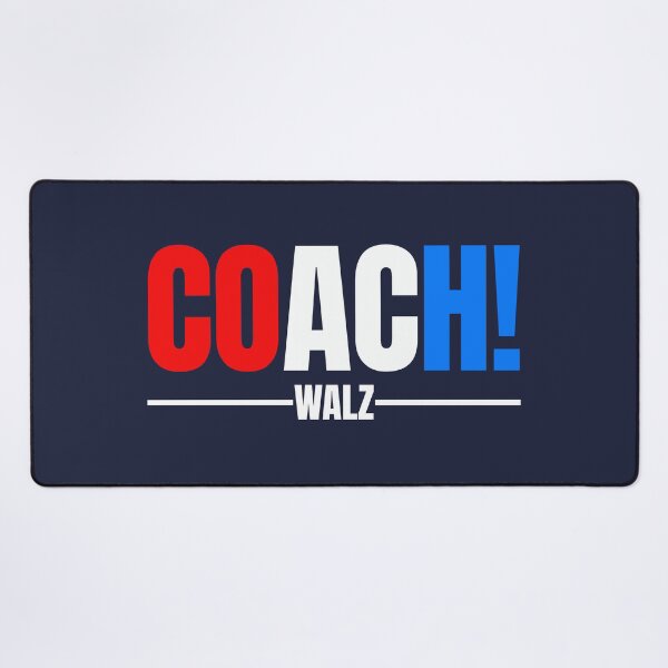 Item preview, Coach! Walz - red white blue (on blue) designed and sold by Thelittlelord.
