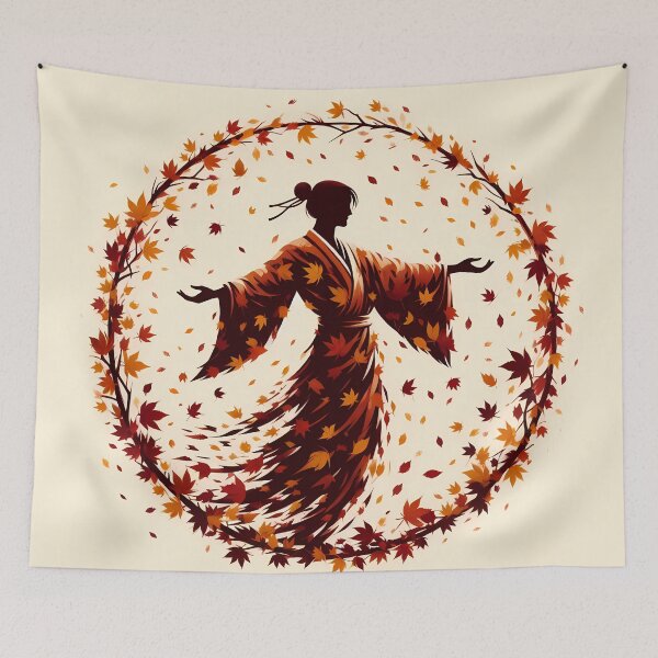 Item preview, Man in Kimono Made of Leaves, Ai Generated Art  designed and sold by ACC .