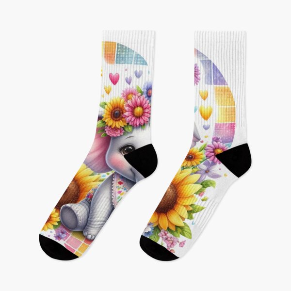 Item preview, Adorable Elephant,Flowers designed and sold by deniz kaya.