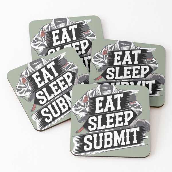 Item preview, Martial arts eat sleep submit BJJ gi green designed and sold by Newhyperion.