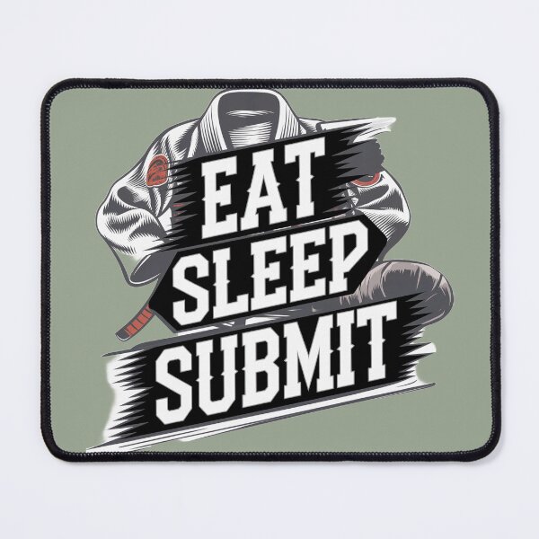 Artikelvorschau, Kampfsport Eat Sleep Submit BJJ Gi grün entworfen und verkauft von Newhyperion.