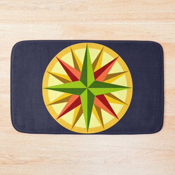 Item preview, Star quilt pattern within a circle. designed and sold by claireseyeview.