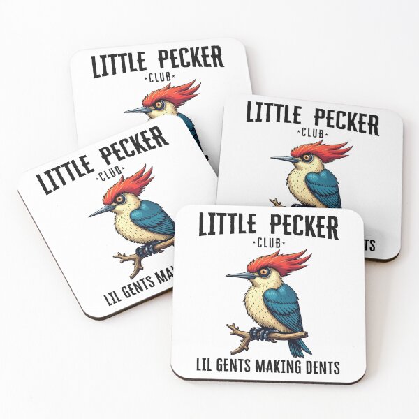 Item preview, Little Pecker Club Lil Gents Making Dents Funny Woodpecker Humor designed and sold by ivotee.