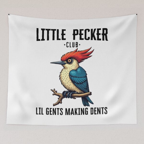 Item preview, Little Pecker Club Lil Gents Making Dents Funny Woodpecker Humor designed and sold by ivotee.