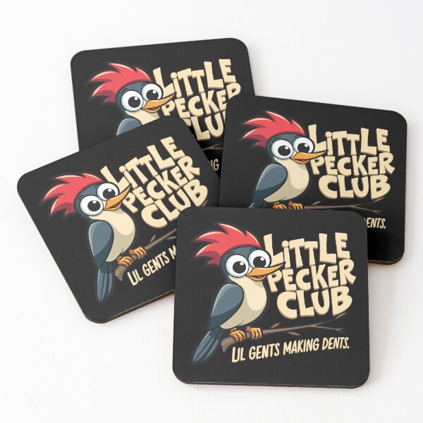 Item preview, Little Pecker Club Lil Gents Making Dents Funny Woodpecker Humor designed and sold by ivotee.