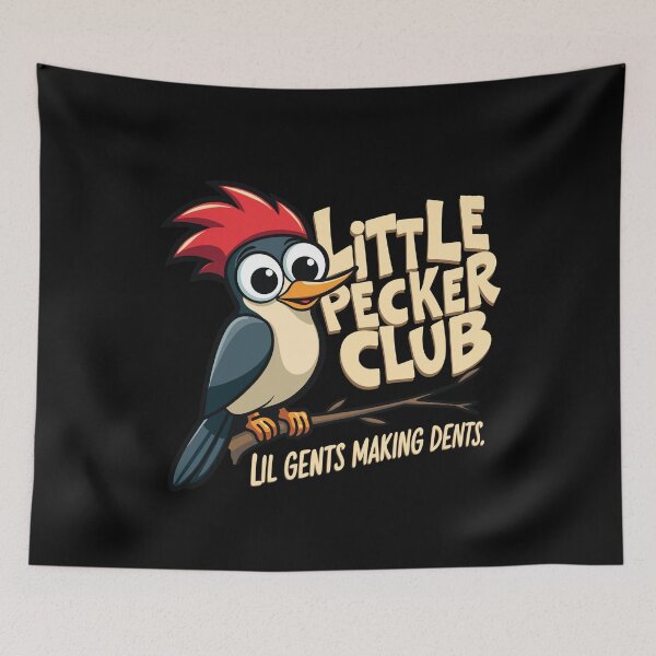 Item preview, Little Pecker Club Lil Gents Making Dents Funny Woodpecker Humor designed and sold by ivotee.