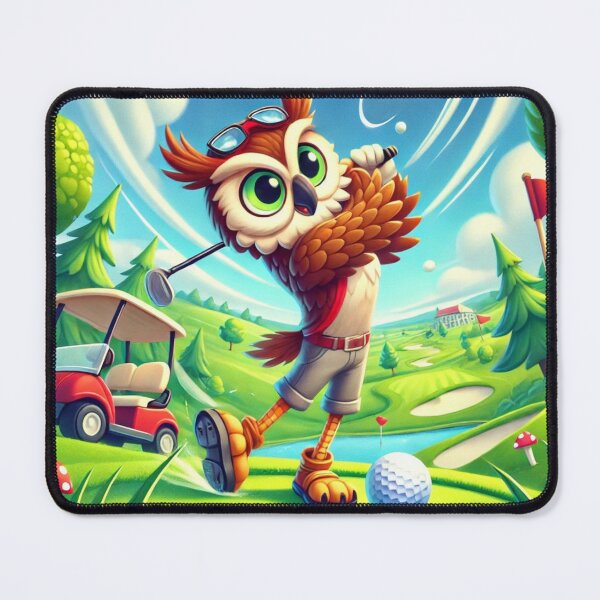 Item preview, Owl playing golf designed and sold by LoveSports101.