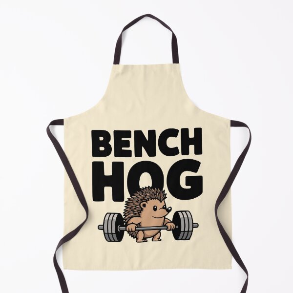 Item preview, Bench Hog! Cute Hedgehog Bench Press Gym Pun designed and sold by PMCreative.