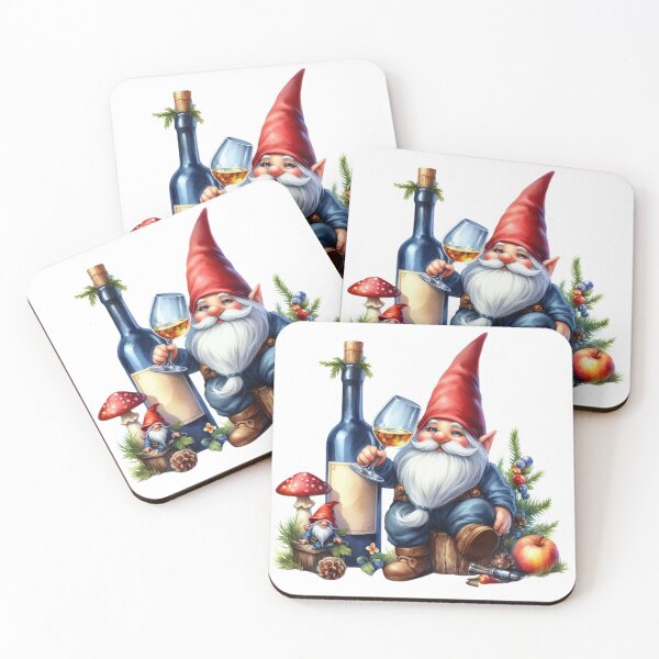 Item preview, Gnome,Wine ,Christmas, designed and sold by deniz kaya.