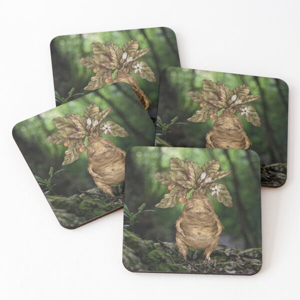 Item preview, Goblincore Ethereal Mandrake Woodland Forest Trees designed and sold by WildWoodlandWitch.