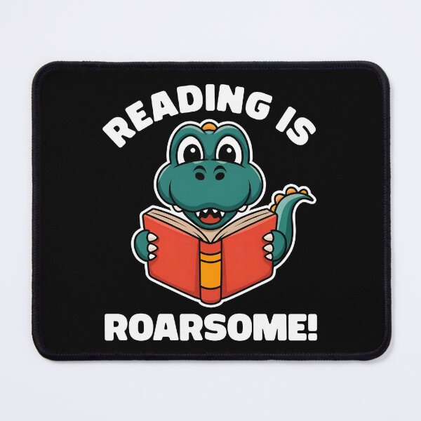 Item preview, Reading Dinosaur Book Lover Reading Is Roarsome for Book Readers designed and sold by KLArtzStore.