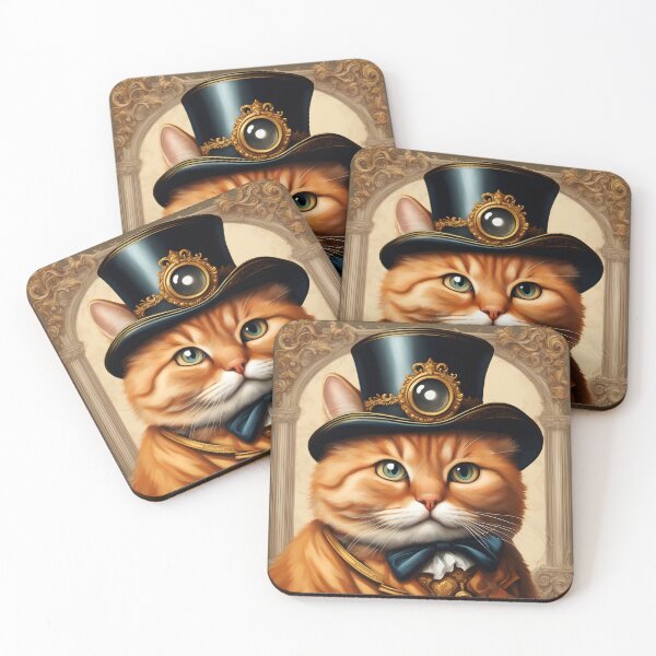Item preview, The Distinguished Aristocat - Noble Feline Gentleman Adorned in Regal Victorian Attire designed and sold by CrownedCanvas.