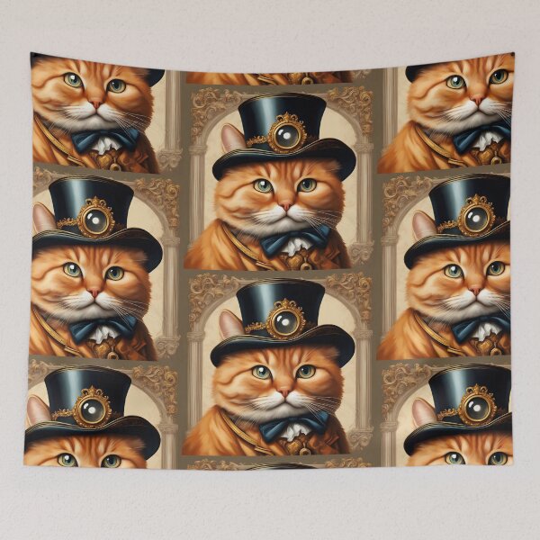 Item preview, The Distinguished Aristocat - Noble Feline Gentleman Adorned in Regal Victorian Attire designed and sold by CrownedCanvas.
