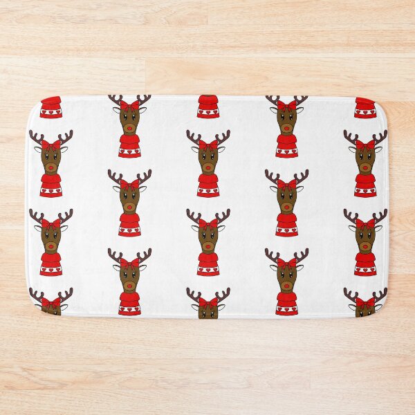 Item preview, Sweet Christmas Reindeer - Red Nosed Reindeer designed and sold by Sartoris Art.