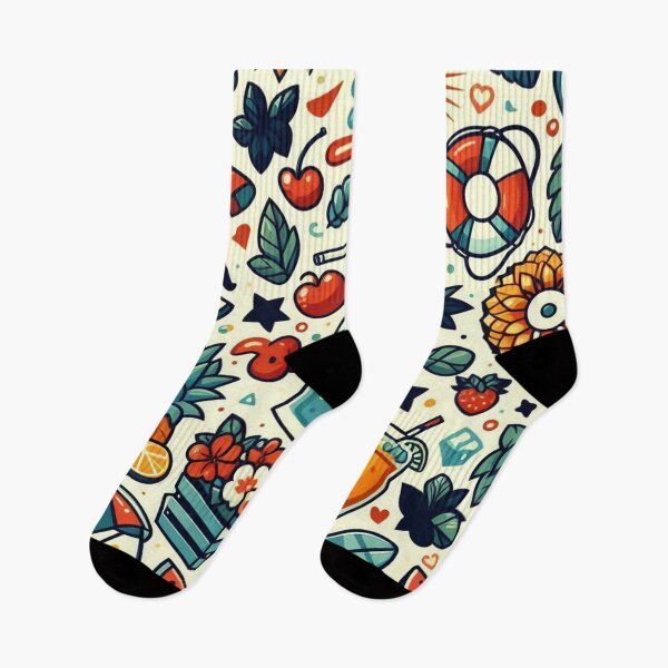 Item preview, Seamless Summer Fruit and Floral Vibes designed and sold by ShoPellY.
