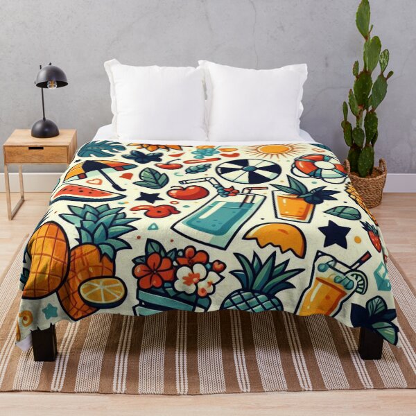 Item preview, Seamless Summer Fruit and Floral Vibes designed and sold by ShoPellY.