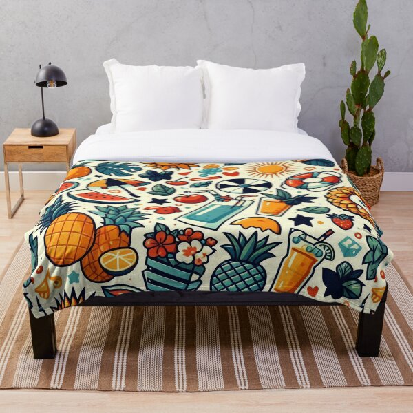 Item preview, Seamless Summer Fruit and Floral Vibes designed and sold by ShoPellY.