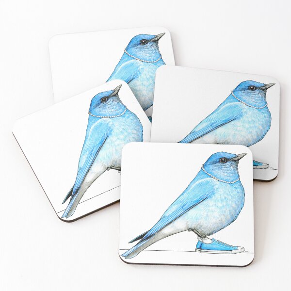 Item preview, Bluebird in Pearls and Chucks designed and sold by JimsBirds.