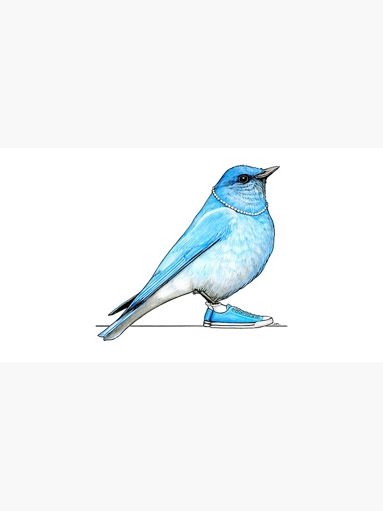 Thumbnail 7 of 7, Cap, Bluebird in Pearls and Chucks designed and sold by JimsBirds.