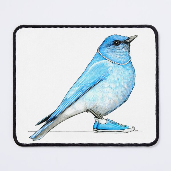 Item preview, Bluebird in Pearls and Chucks designed and sold by JimsBirds.