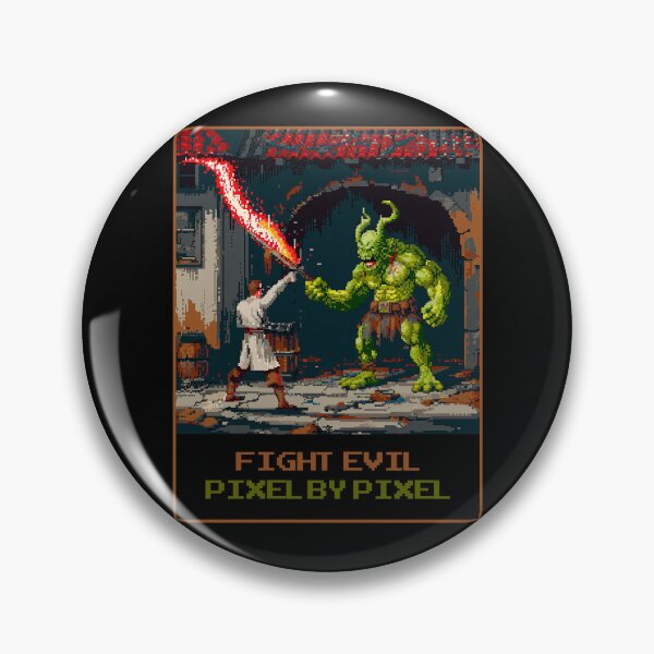 Artikelvorschau, Fight Evil Pixel by Pixel entworfen und verkauft von MagicAxe.