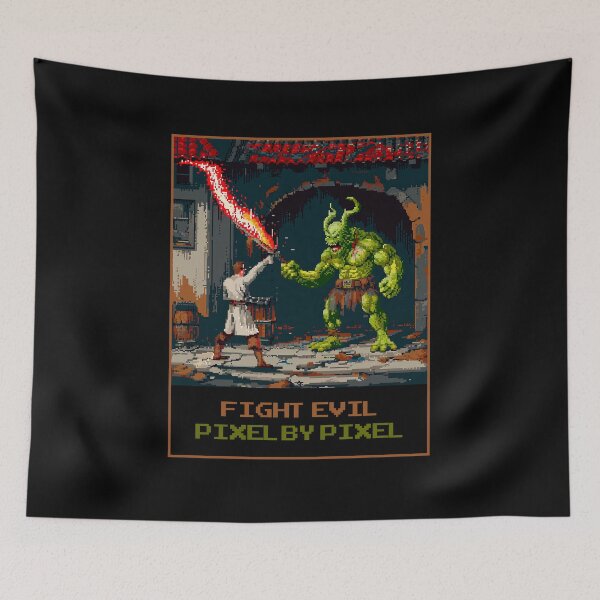 Item preview, Fight Evil Pixel by Pixel designed and sold by MagicAxe.
