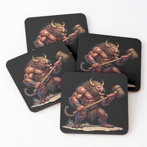 Item preview, Fierce bugbear wielding a massive club designed and sold by artwaves.