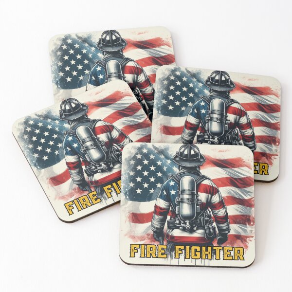 Item preview, Fire Fighter,Fireman,American Flag designed and sold by deniz kaya.