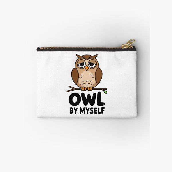 Item preview, Owl By Myself! Cute Owl Pun designed and sold by PMCreative.