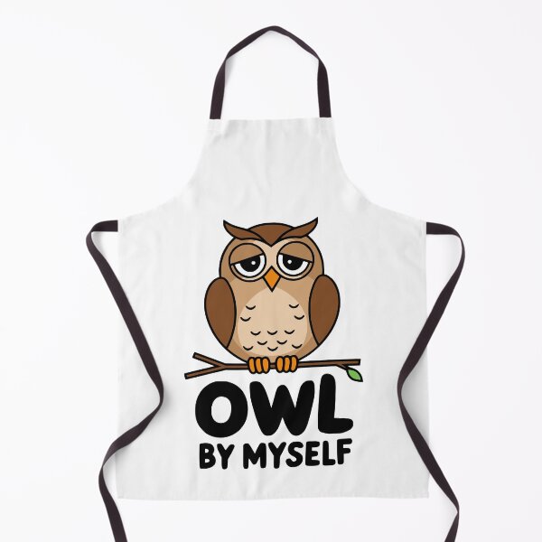 Item preview, Owl By Myself! Cute Owl Pun designed and sold by PMCreative.
