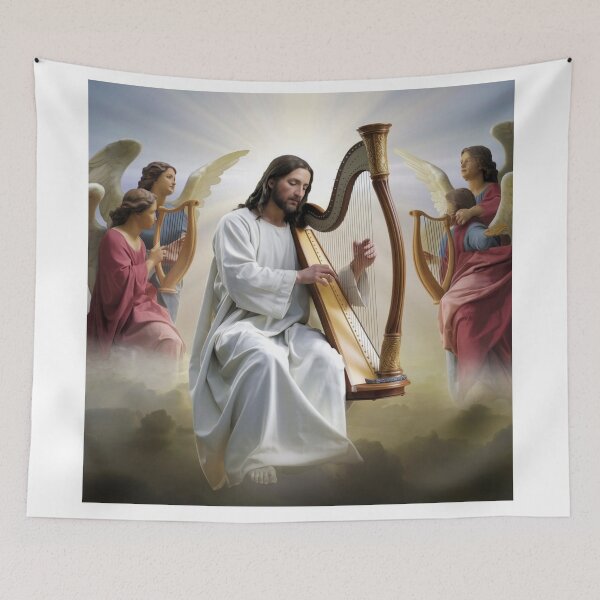 Item preview, Angel playing harp  designed and sold by Obinne.