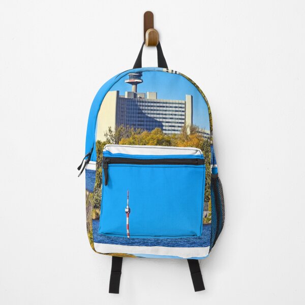 Item preview, Skyline of Vienna,Donau river and trees,landscape sunny autumn day designed and sold by goceris.