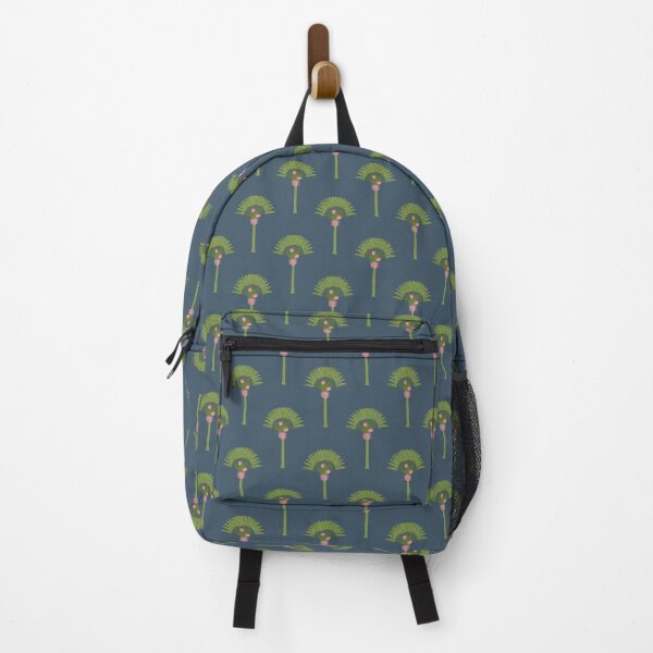 Item preview, Coastal chic palm tree in charcoal blue designed and sold by opeachyday.