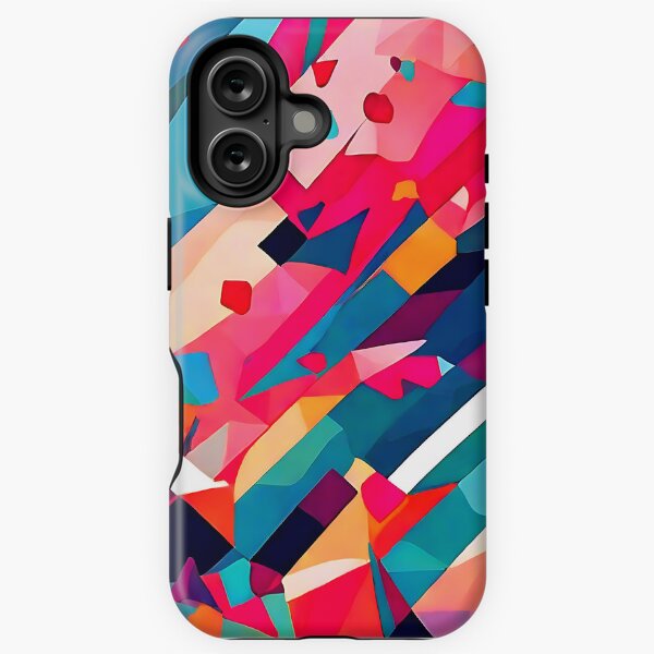 Item preview, Bright low poly pattern design with intersecting shapes and vibrant colors for a playful  designed and sold by Tchoice.