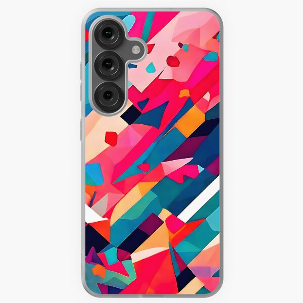 Item preview, Bright low poly pattern design with intersecting shapes and vibrant colors for a playful  designed and sold by Tchoice.
