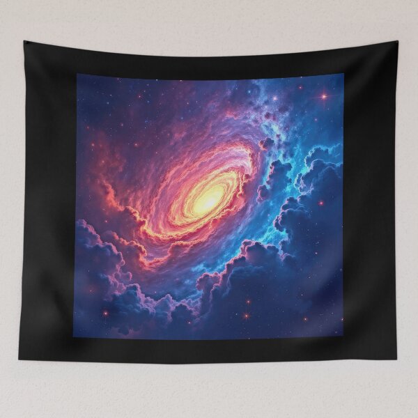 Item preview, Vibrant Swirling Cosmic Nebula Scene designed and sold by artwaves.