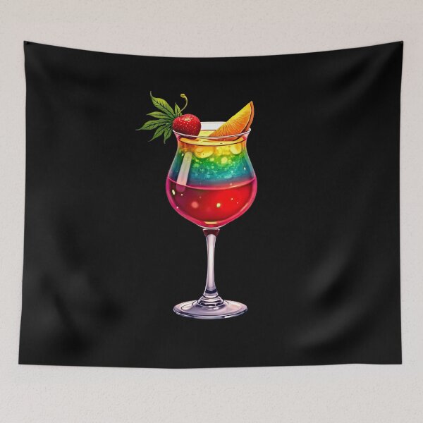 Item preview, Layered cocktail with orange and cherry designed and sold by artwaves.