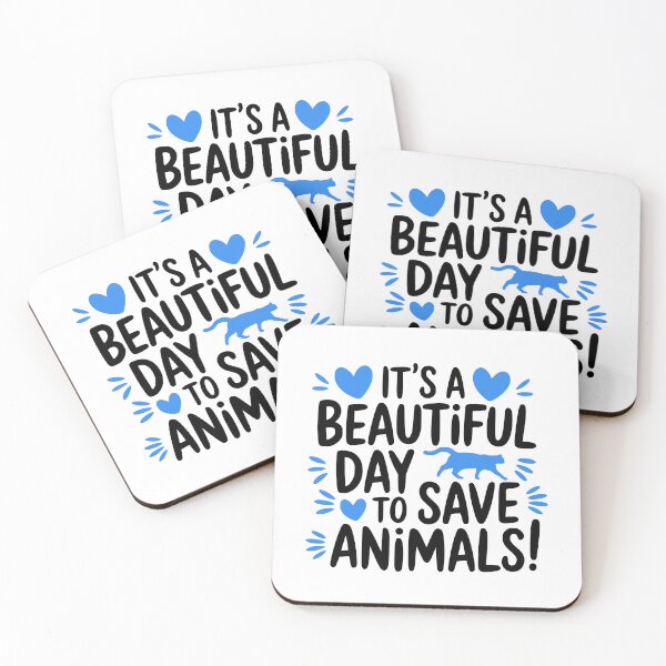 Item preview, It's A Beautiful Day To Save Animals! Blue Cat designed and sold by PMCreative.
