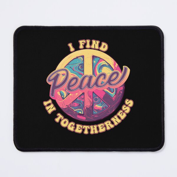 Item preview, Groovy Peace Sign, I Find Peace in Togetherness designed and sold by Maria Garcia.