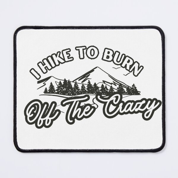 Item preview, I Hike To Burn Off The Crazy Retro camping vintage camper designed and sold by ZACK ART.