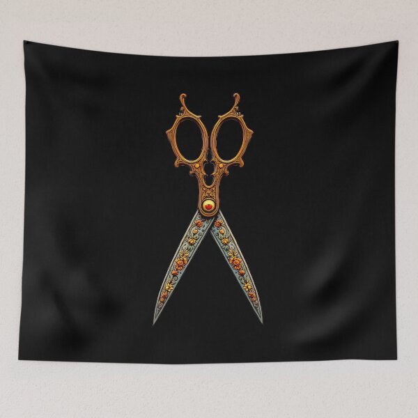 Item preview, Intricately designed vintage scissors with embellishments designed and sold by artwaves.