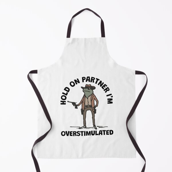 Item preview, Hold On Partner I'm Overstimulated Cowboy Frog Vintage designed and sold by adamshopp.