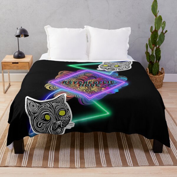 Artikelvorschau, Psychedelische Katzenvibes im Neonuniversum entworfen und verkauft von NosionDesigns.
