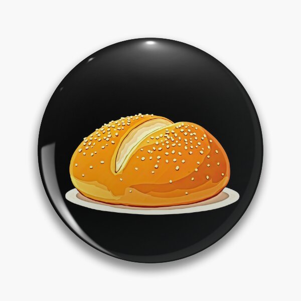 Item preview, Golden brown sesame seed bun steaming designed and sold by artwaves.
